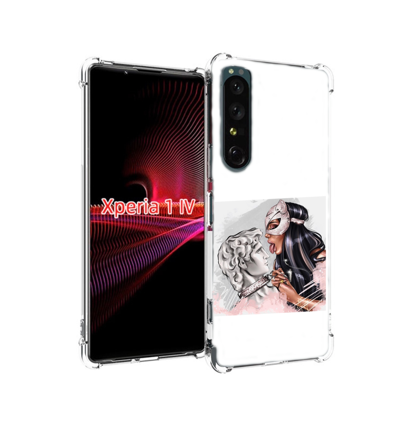 

Чехол накладка MyPads девушка-флирт женский для Sony Xperia 1 IV, Прозрачный, Tocco