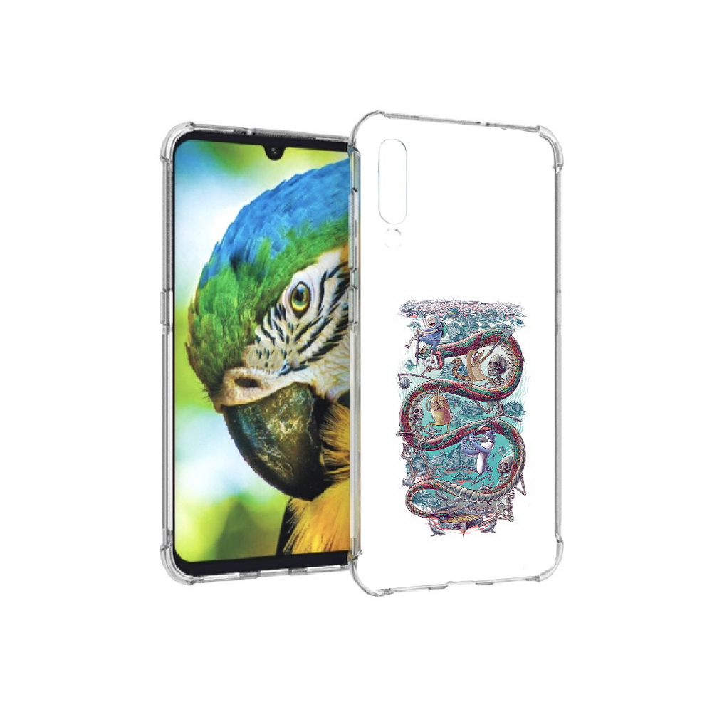 

Чехол MyPads Tocco для Xiaomi Mi 9 время приключений страшилка (PT126035.255.280), Прозрачный, Tocco