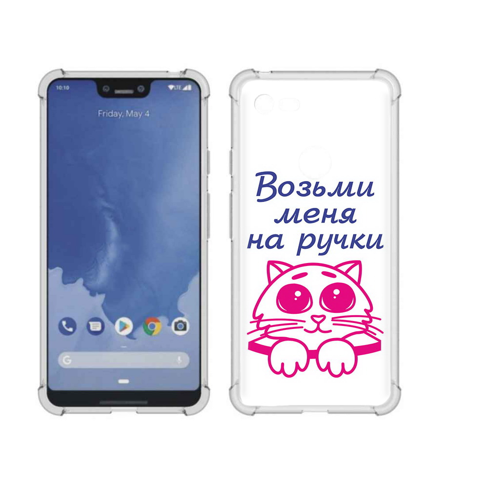 

Чехол MyPads Tocco для Google Pixel 3 XL мяу, Прозрачный, Tocco