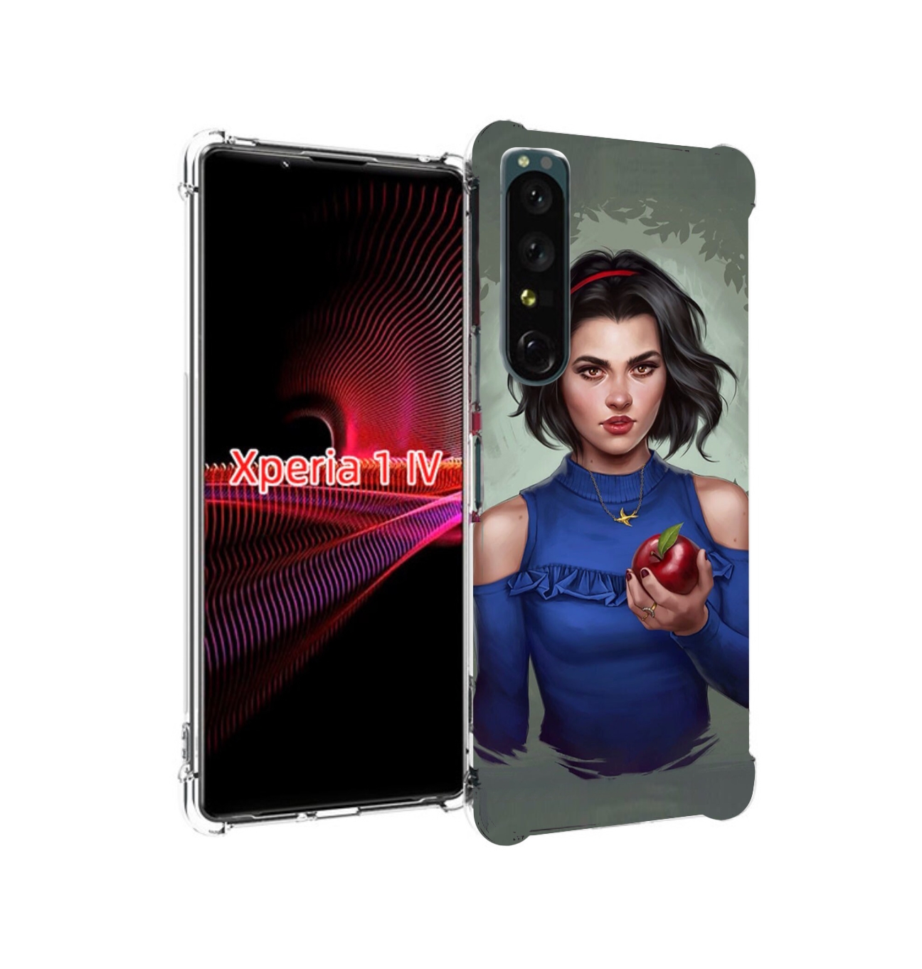 

Чехол накладка MyPads девушка-с-яблоком женский для Sony Xperia 1 IV, Прозрачный, Tocco