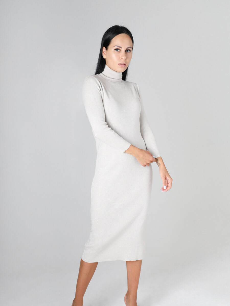 Платье женское Vitacci RNV023 бежевое 46-48 RU