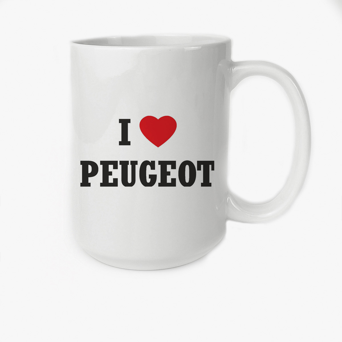 

Кружка CoolPodarok Авто I love Peugeot