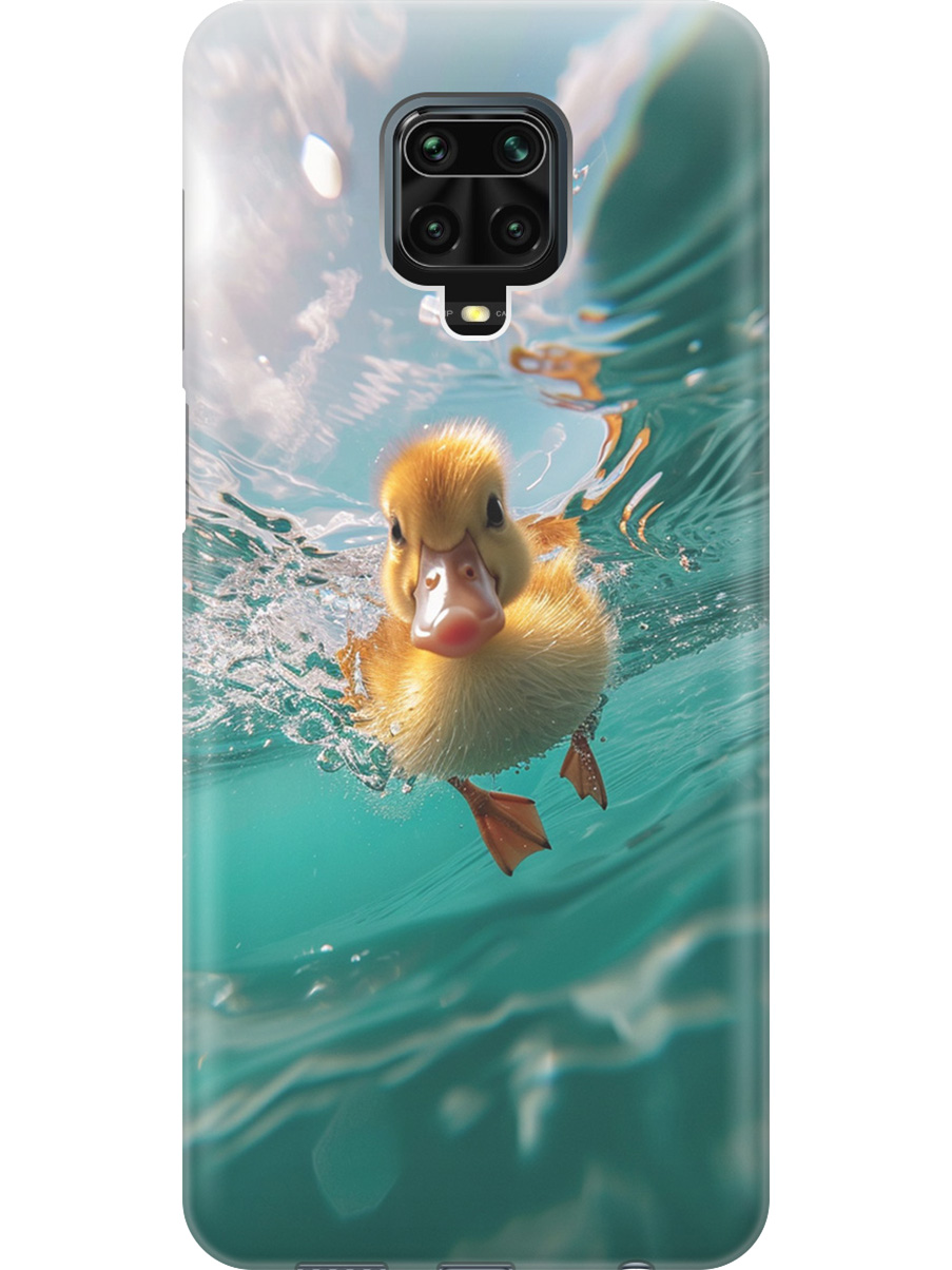 

Силиконовый чехол на Xiaomi Redmi Note 9s / Note 9 Pro с принтом "Подводный утенок", Прозрачный;голубой;желтый, 722942112