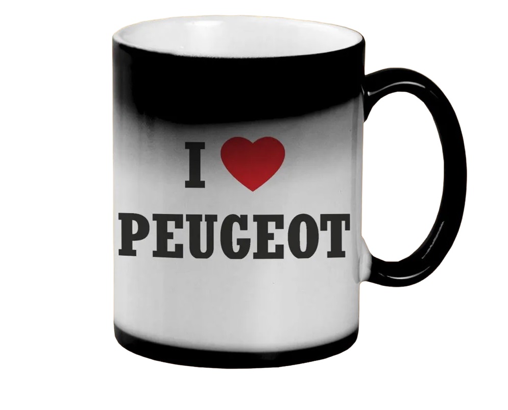 

Кружка CoolPodarok Авто I love Peugeot