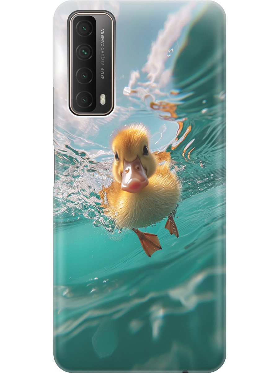 

Силиконовый чехол на Huawei P Smart (2021) с принтом "Подводный утенок", Прозрачный;голубой;желтый, 723603012