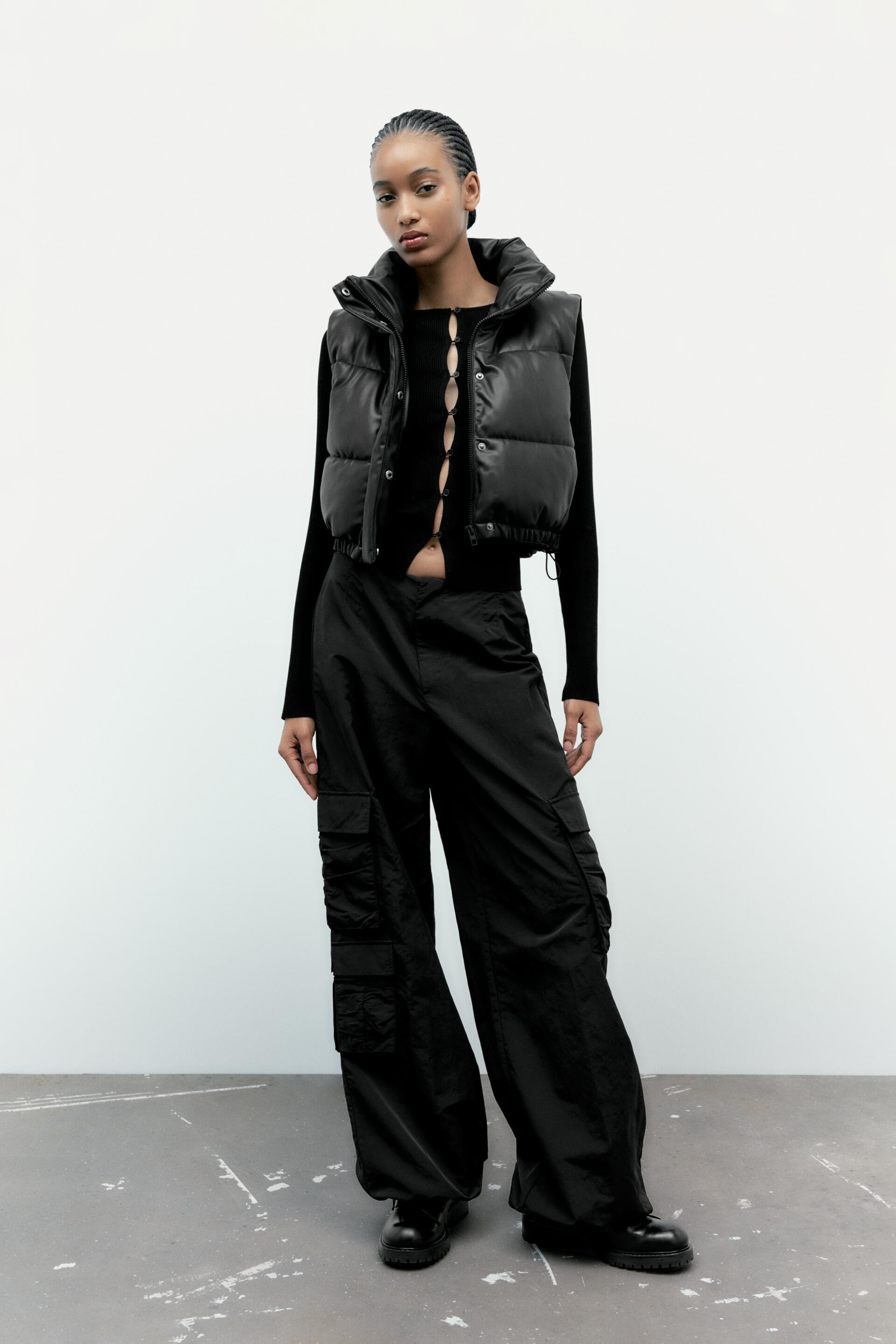 

Утепленный жилет женский ZARA 04341804 черный S (доставка из-за рубежа), 04341804