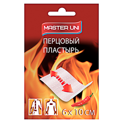 

Лейкопластырь перцовый Master Uni 6 см х 10 см, перфорированный, 360-098