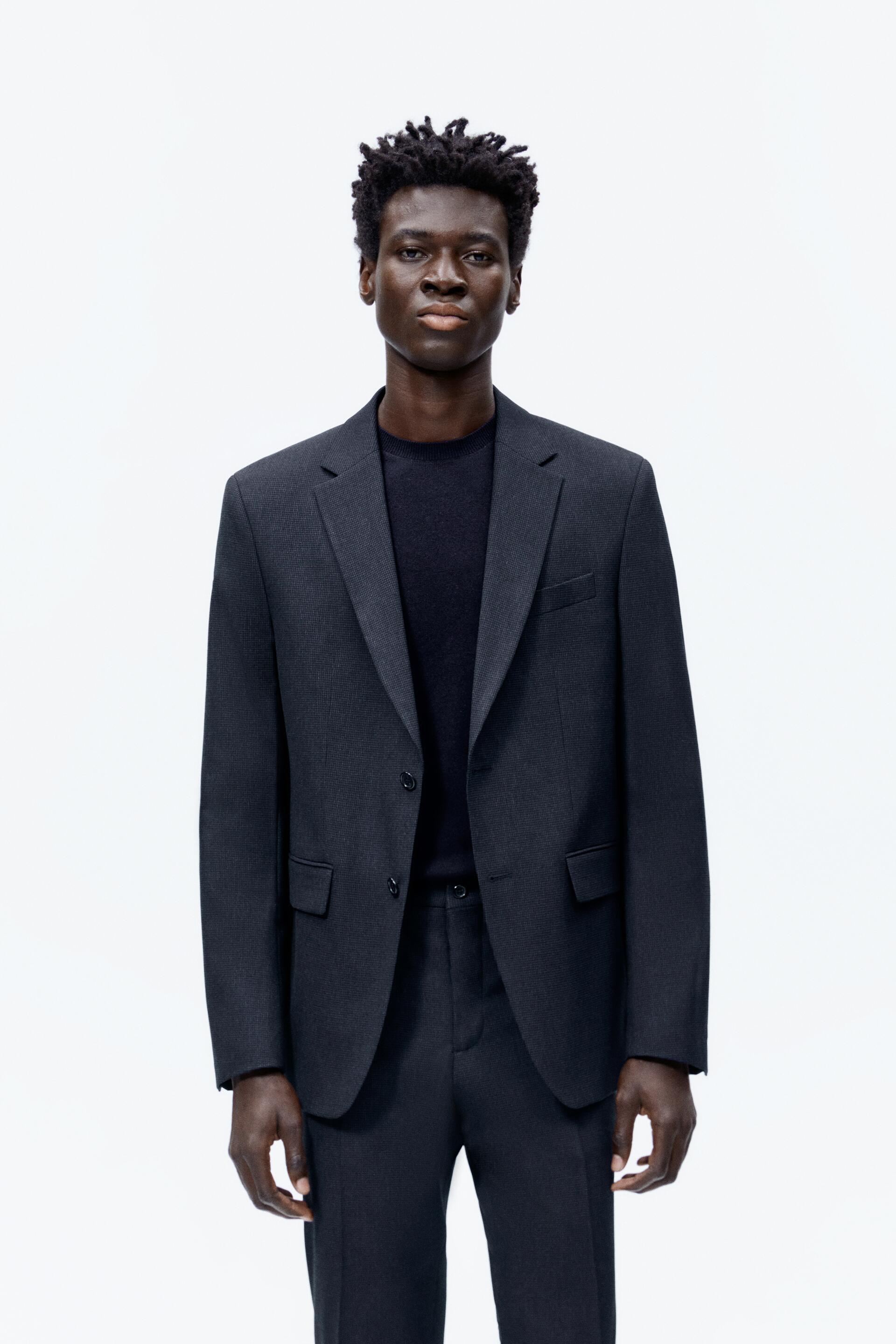 

Пиджак мужской ZARA 01564390 синий 46 RU (доставка из-за рубежа), 01564390