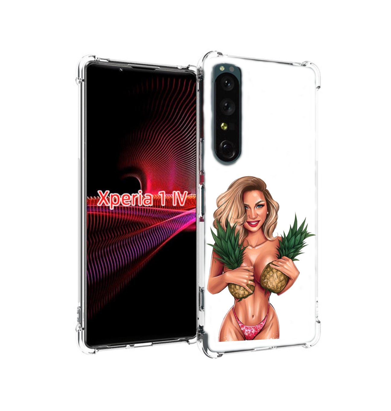 

Чехол накладка MyPads девушка-с-ананасами женский для Sony Xperia 1 IV, Прозрачный, Tocco