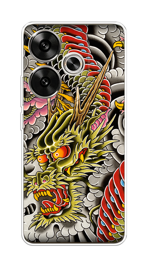 

Чехол на Xiaomi Redmi Turbo 3 "Японский дракон", Желтый;розовый;красный, 322150-1