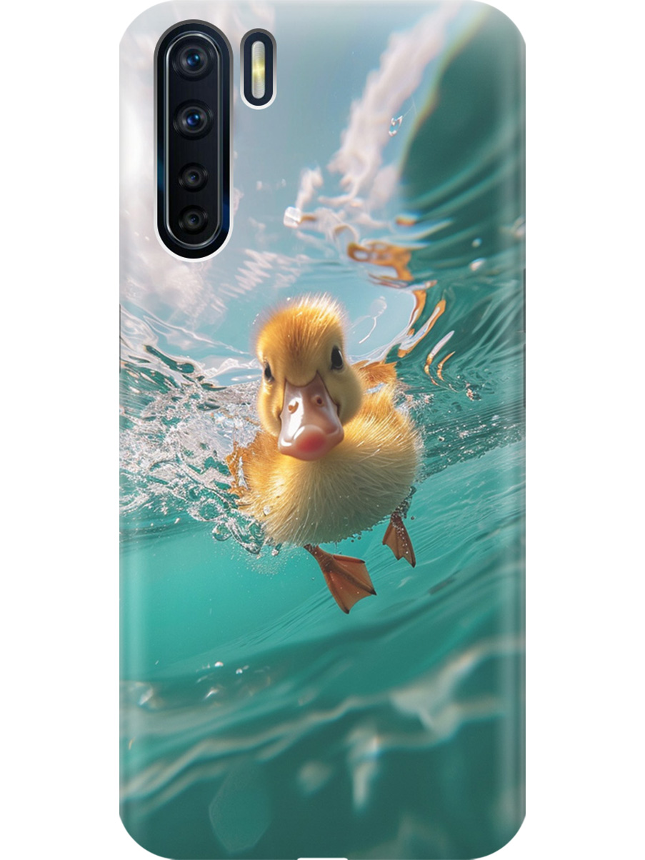 

Силиконовый чехол на OPPO A91 / Reno3 с принтом "Подводный утенок", Прозрачный;голубой;желтый, 726148812