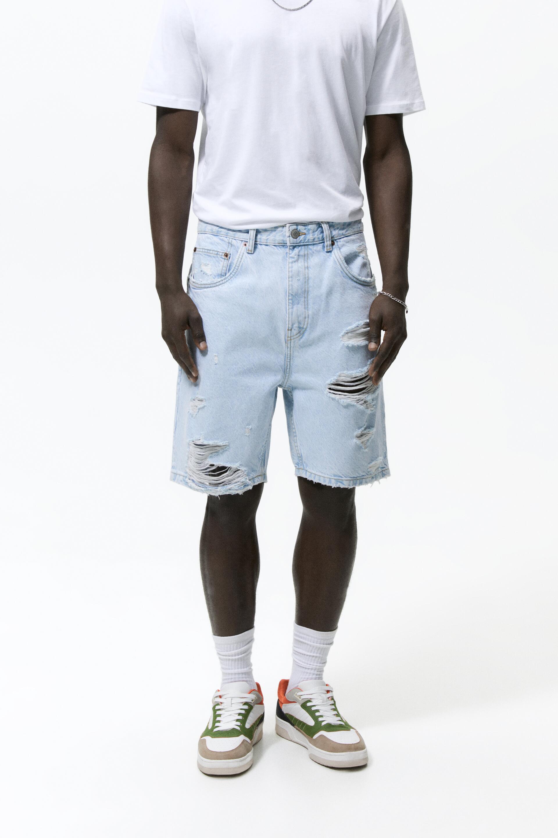 

Шорты мужские ZARA 01538330 синие 38 (доставка из-за рубежа), 01538330