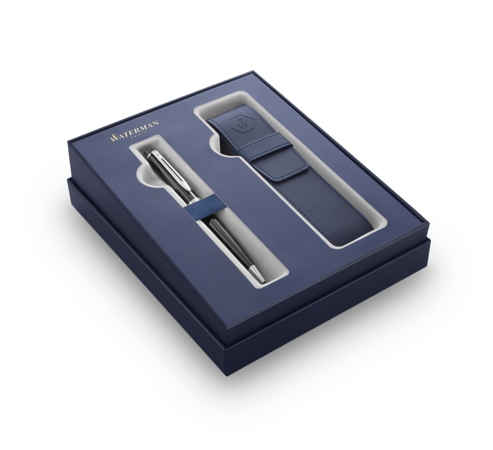 

Подарочный набор Waterman Expert с шариковой ручкой и чехлом Black CT толщина линии M, Подарочный набор Waterman Expert с шариковой ручкой и чехлом Black CT, толщина линии M, чернила синие
