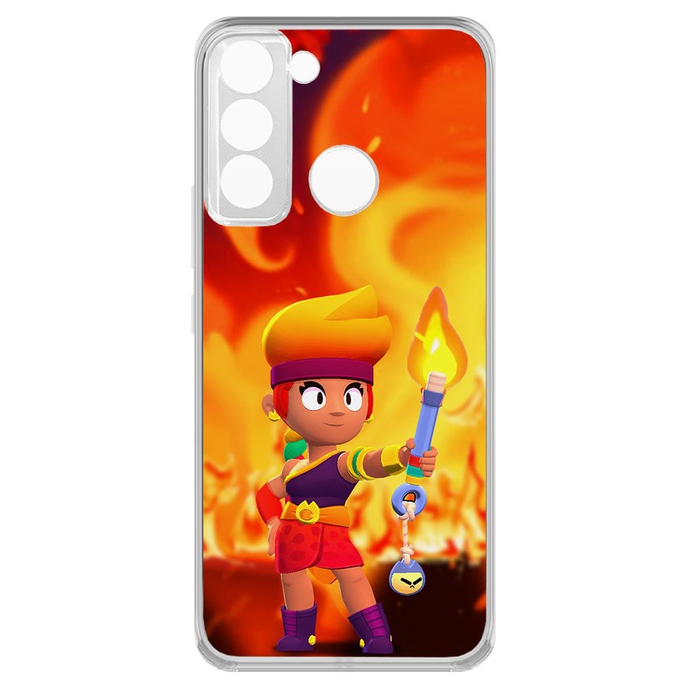 

Чехол-накладка Brawl Stars-Амбер для Tecno Pop 5 LTE, Прозрачный