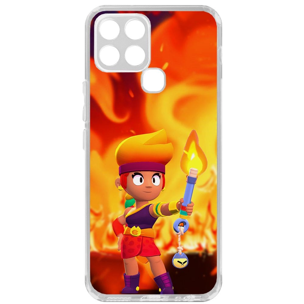 

Чехол-накладка Brawl Stars-Амбер для Infinix Smart 6, Прозрачный