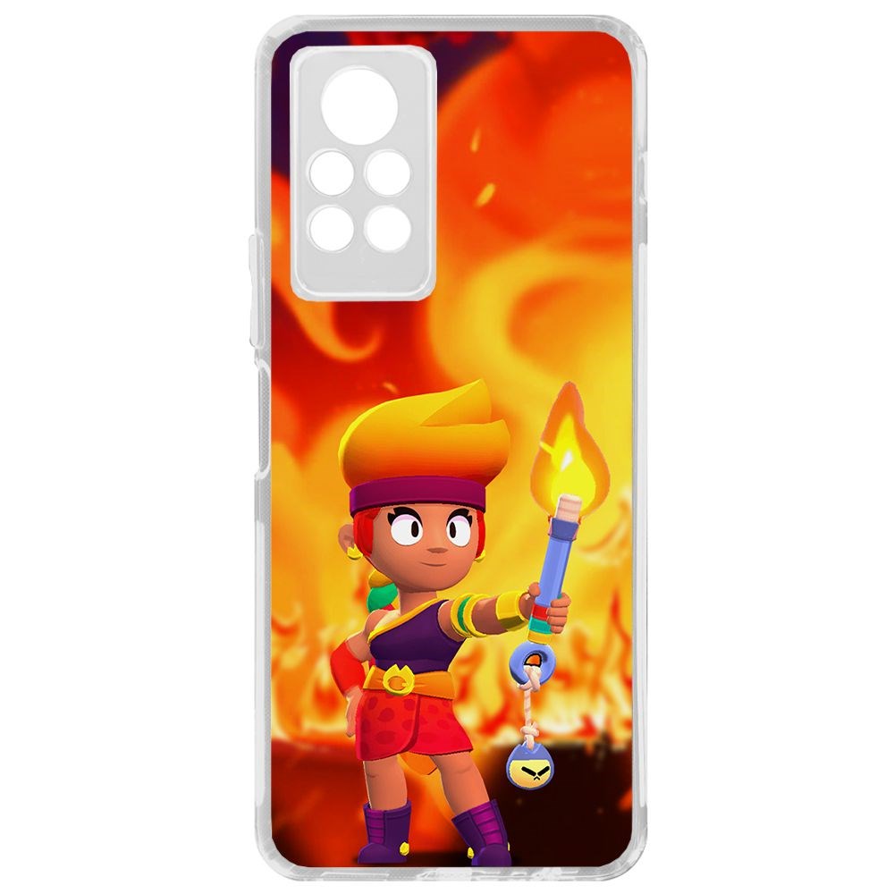 

Чехол-накладка Brawl Stars-Амбер для Infinix Note 11 Pro, Прозрачный