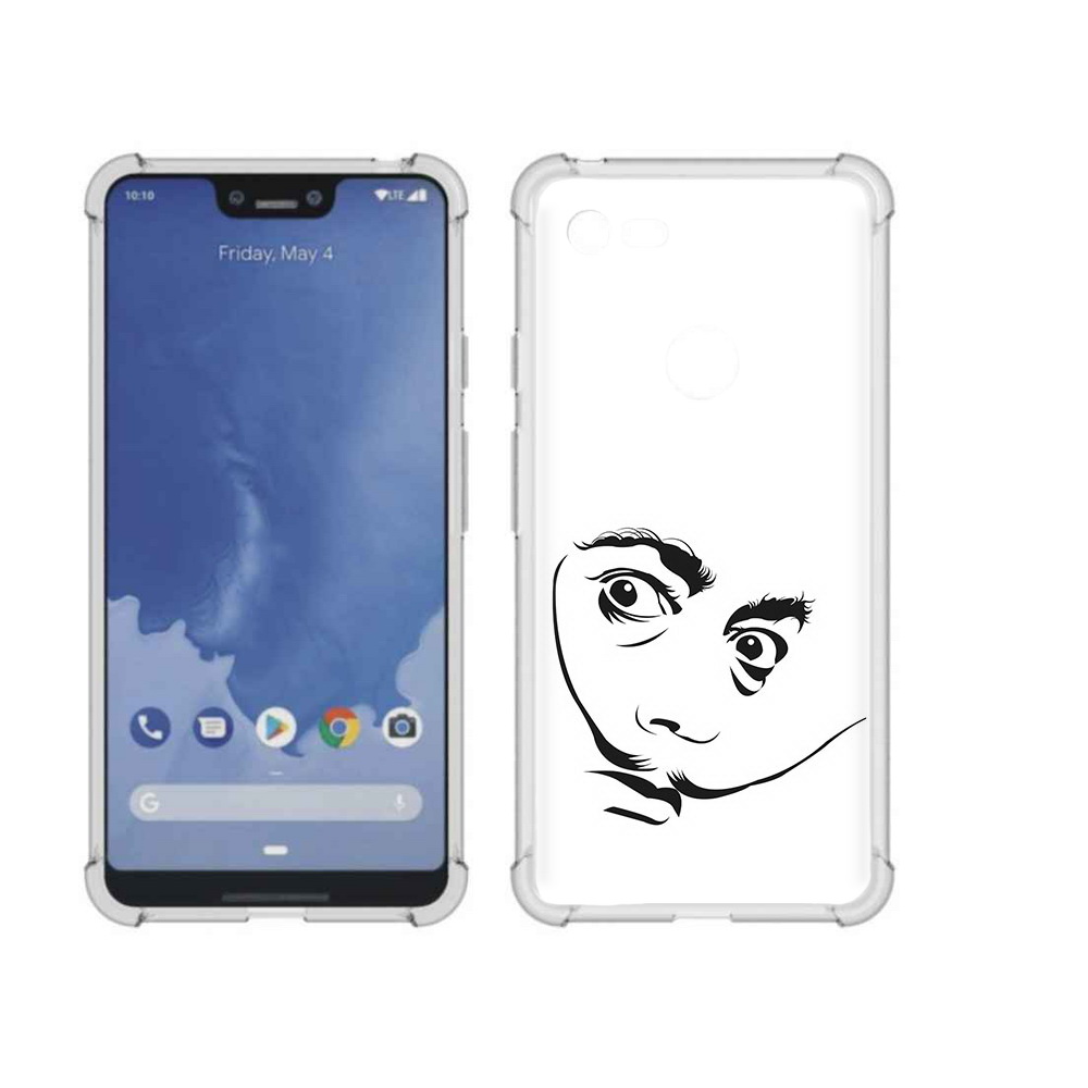 

Чехол MyPads Tocco для Google Pixel 3 XL мужчина с длинными усами, Прозрачный, Tocco