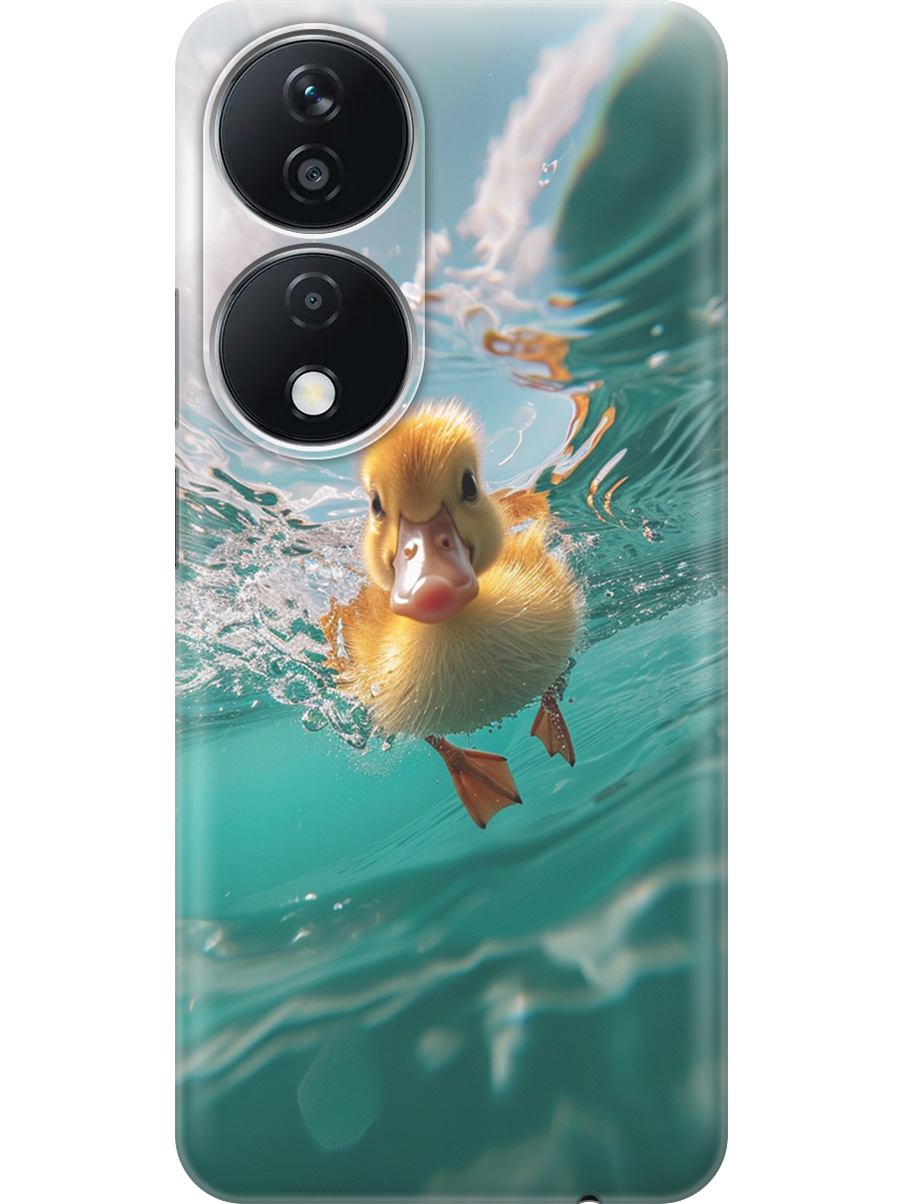 

Силиконовый чехол на Honor X7b с принтом "Подводный утенок", Прозрачный;голубой;желтый, 781972112