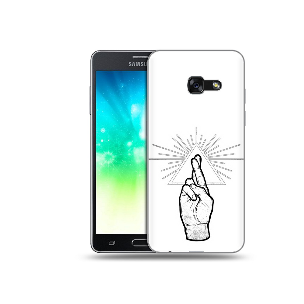 

Чехол MyPads Tocco для Samsung Galaxy A3 (2017) черно белая рука (PT51197.565.681), Прозрачный, Tocco