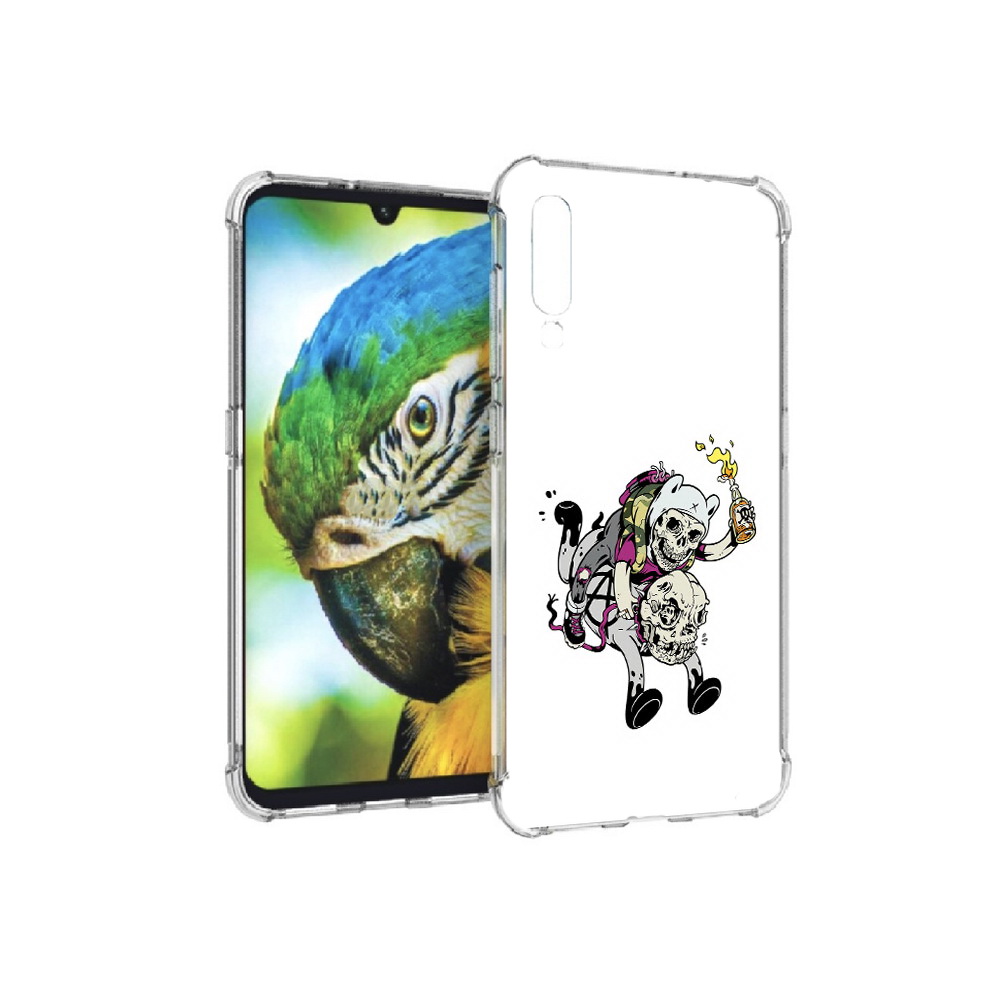 

Чехол MyPads Tocco для Xiaomi Mi 9 время приключений скелеты (PT126035.255.277), Прозрачный, Tocco