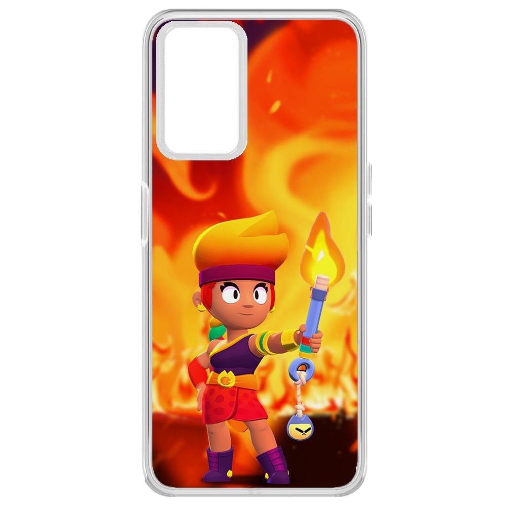

Чехол-накладка Brawl Stars-Амбер для Realme 9i, Прозрачный
