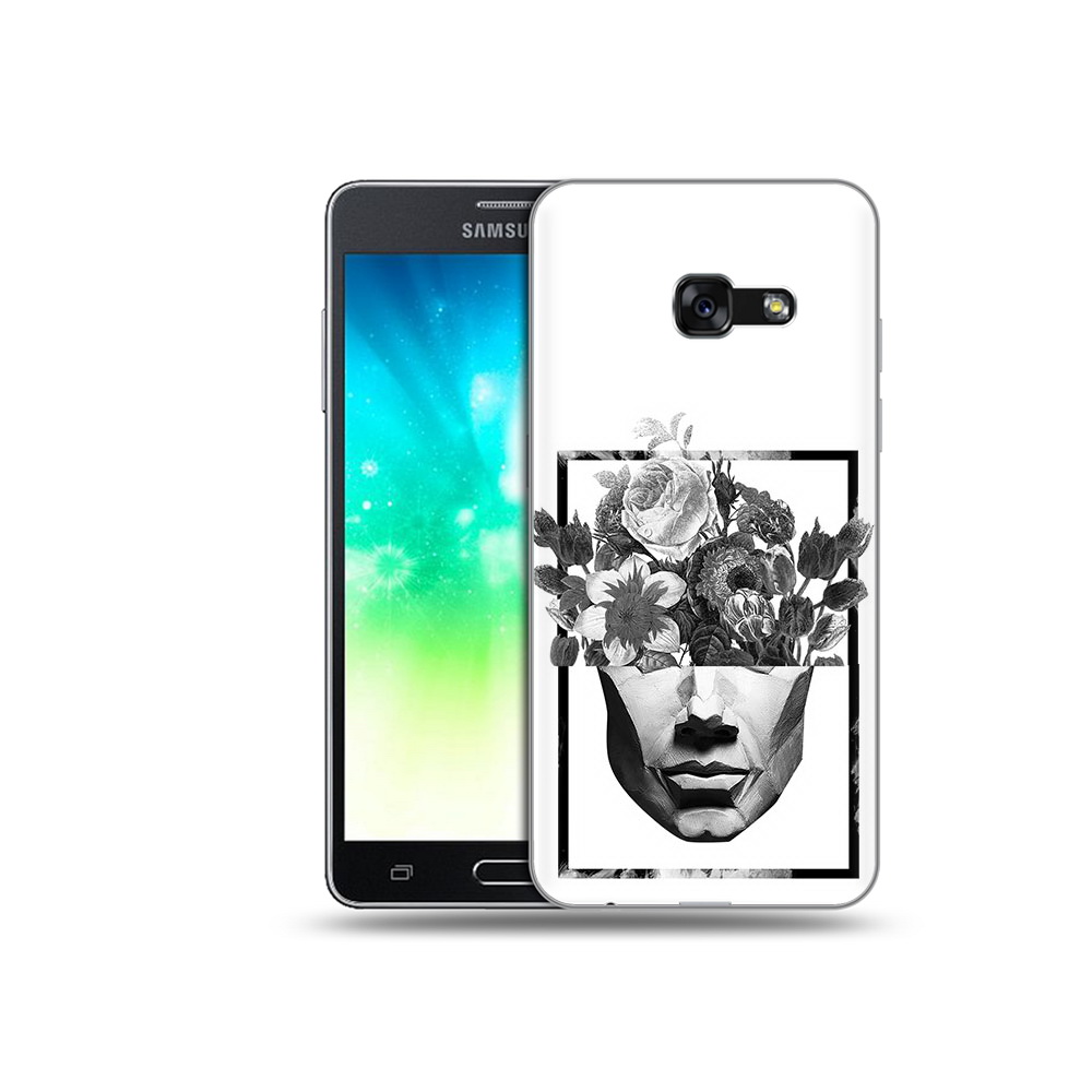 

Чехол MyPads Tocco для Samsung Galaxy A3 (2017) черно белая ваза в абстракции, Прозрачный, Tocco