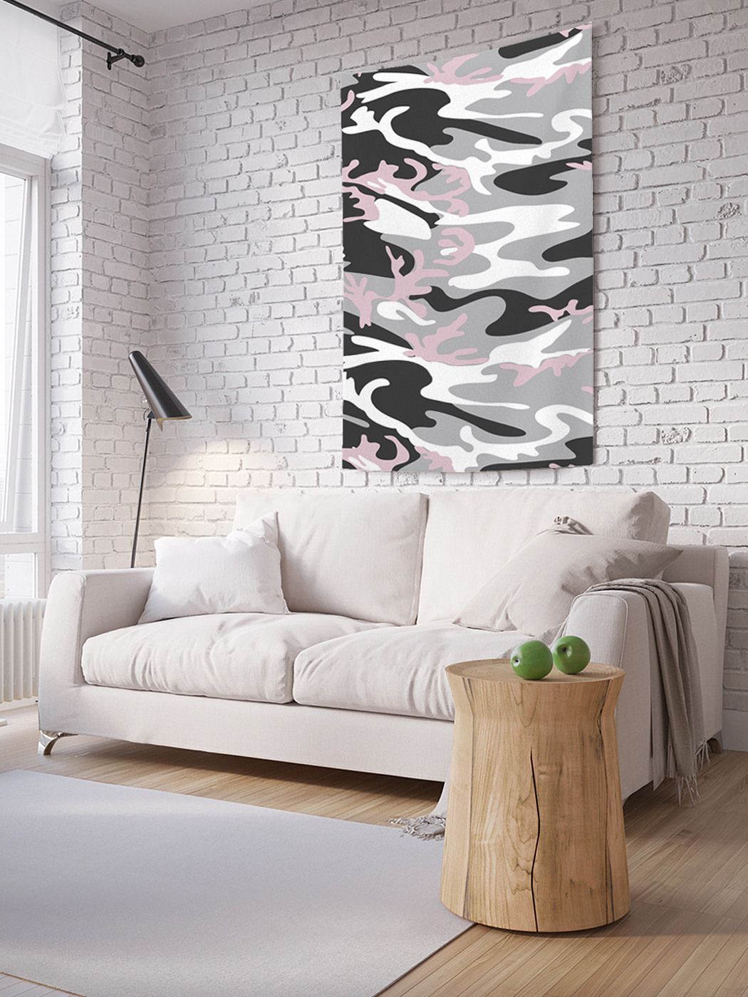

Вертикальное фотопанно на стену JoyArty Серый камуфляж 150x200 см, Серый камуфляж