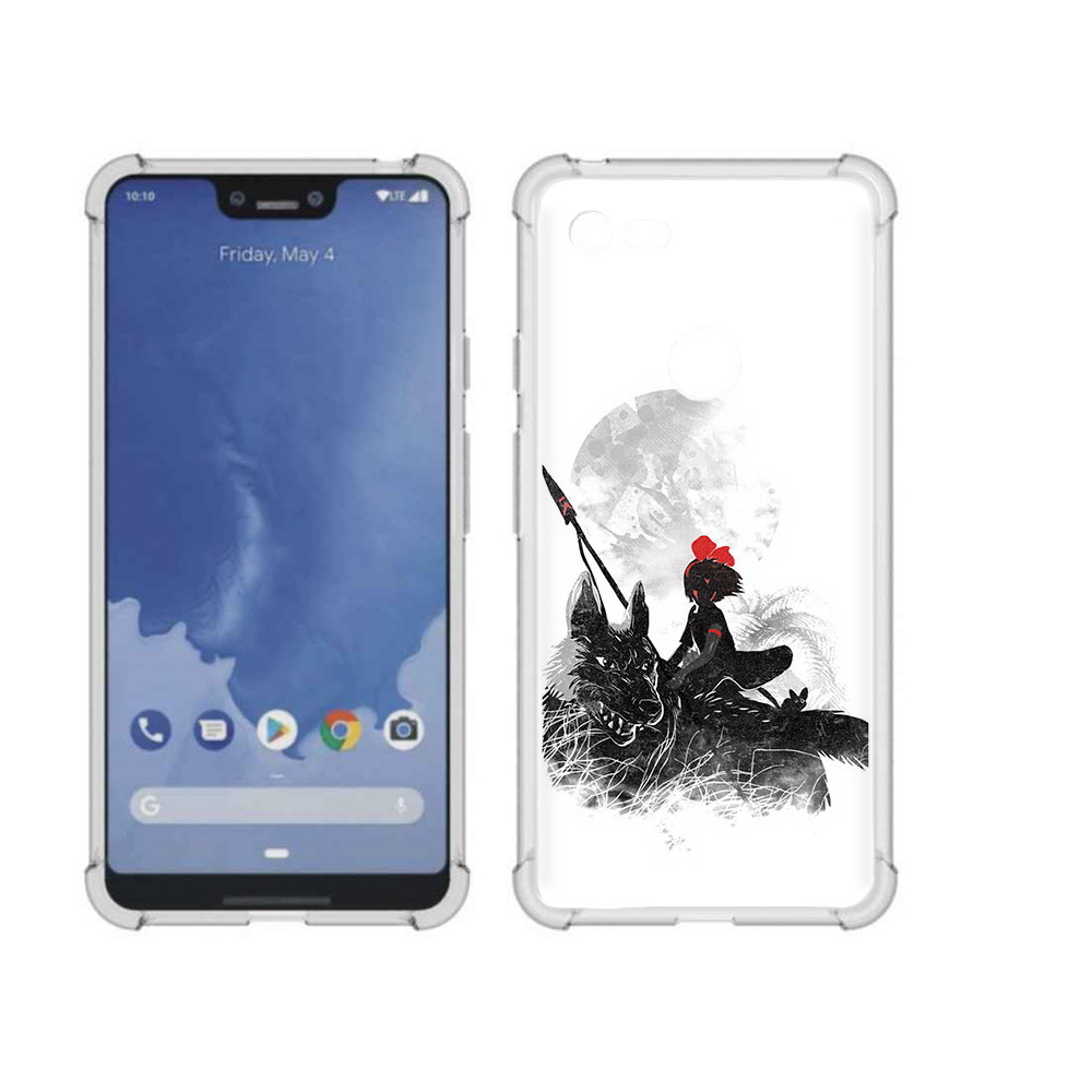 

Чехол MyPads Tocco для Google Pixel 3 XL мононоке, Прозрачный, Tocco
