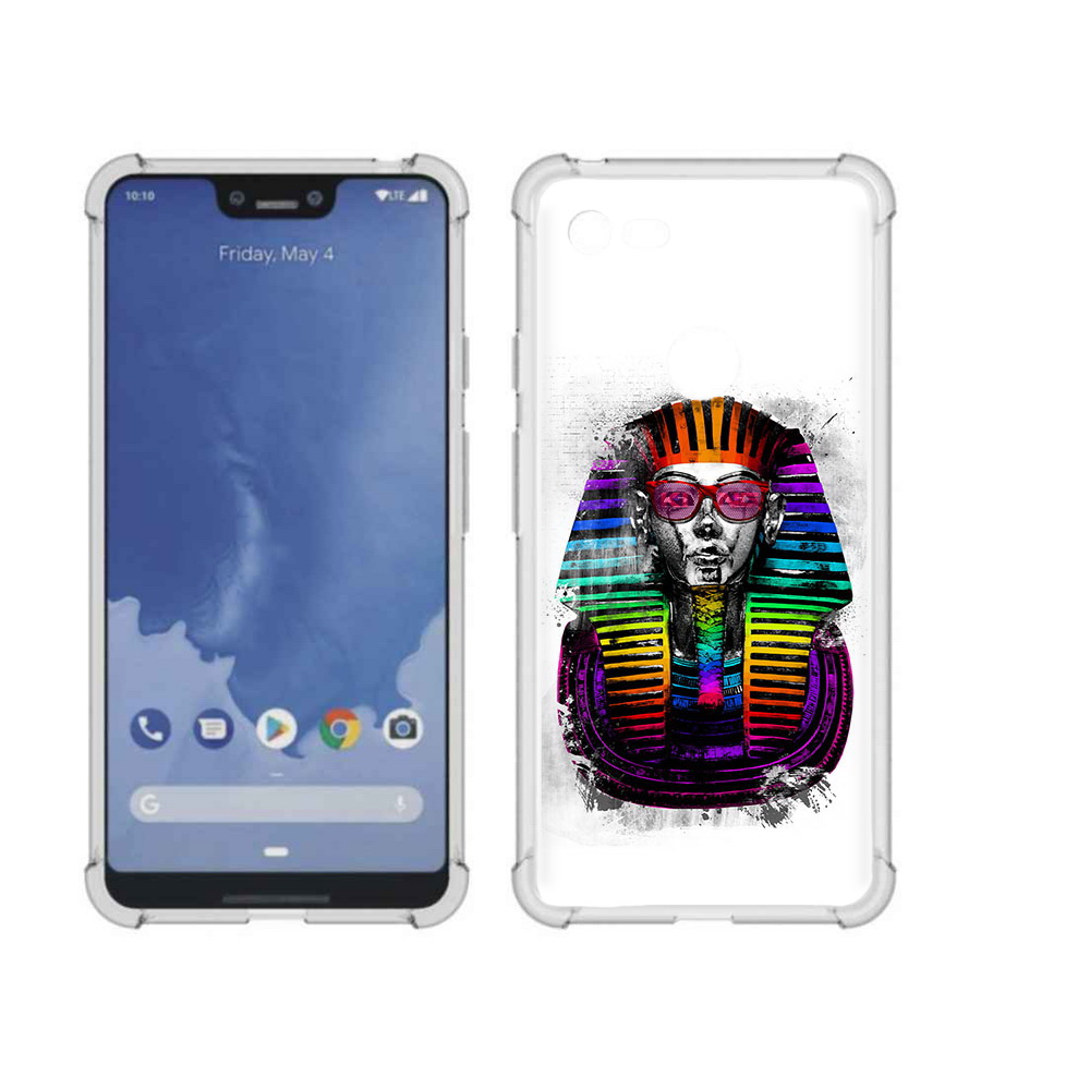 

Чехол MyPads Tocco для Google Pixel 3 XL модная богиня, Прозрачный, Tocco