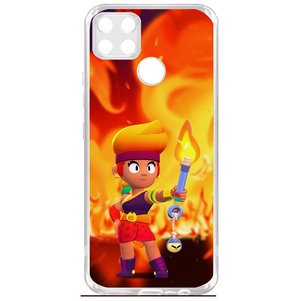 

Чехол-накладка Brawl Stars-Амбер для Realme C25, Прозрачный