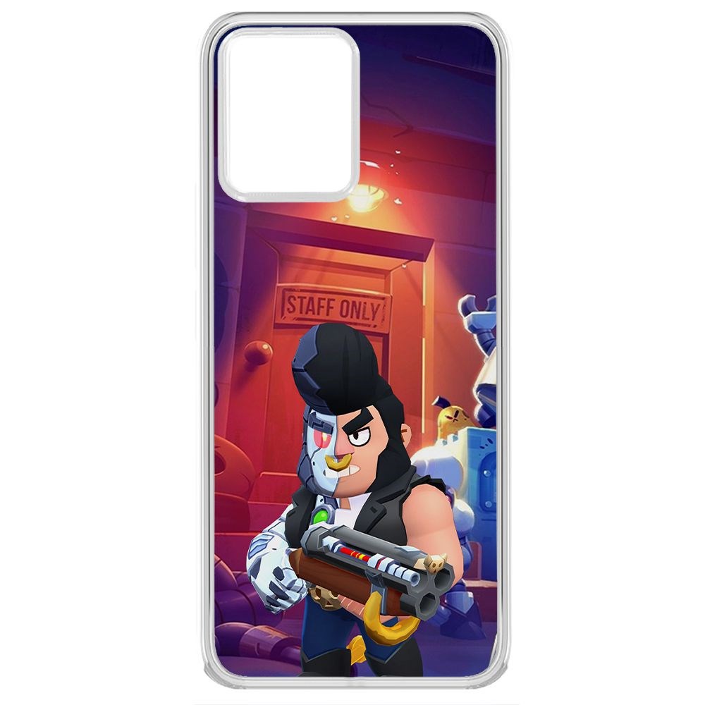 

Чехол-накладка Brawl Stars-Б-800 для Realme 8/8 Pro 4G, Прозрачный