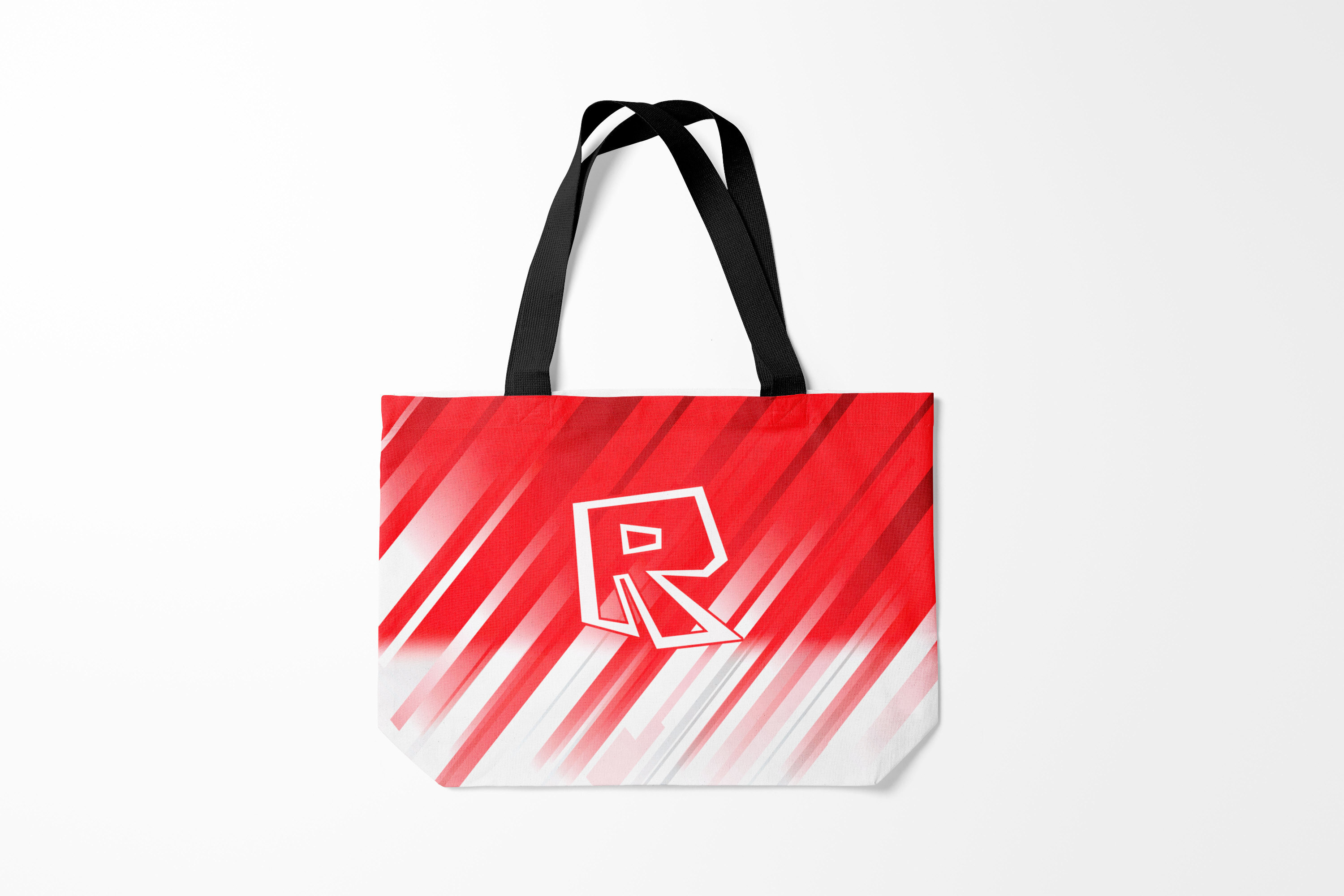 

Сумка шoппер унисекс Burnettie Roblox Роблокс, белый; красный, Roblox Роблокс