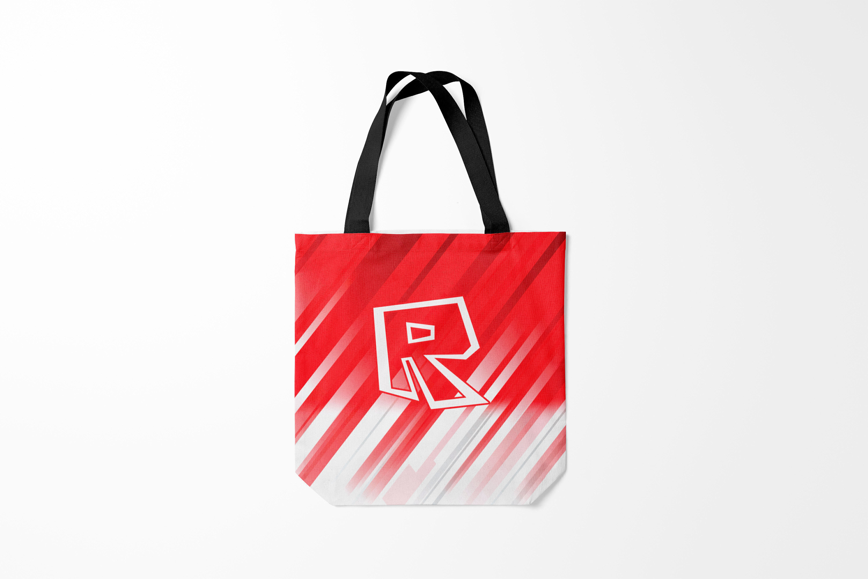 

Сумка шoппер унисекс Burnettie Roblox Роблокс, белый; красный, Roblox Роблокс