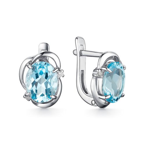 

Серьги из серебра с топазом Dewi 901028071, 901028071