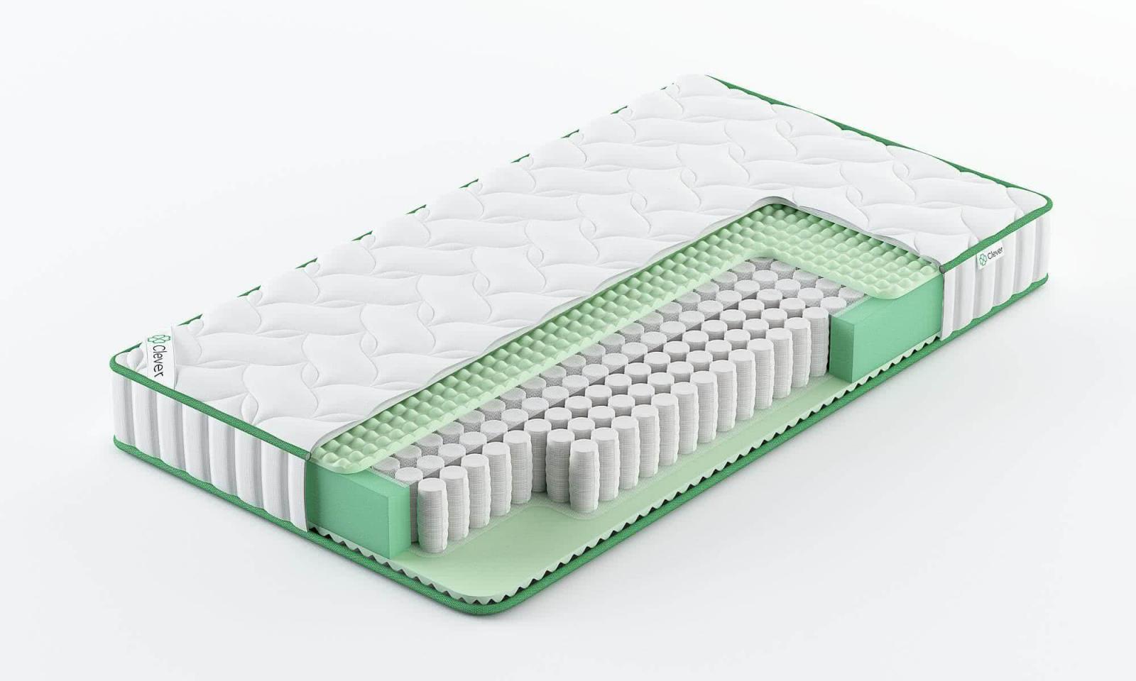 

Матрас Clever Wave 145x205, Белый, WAVE