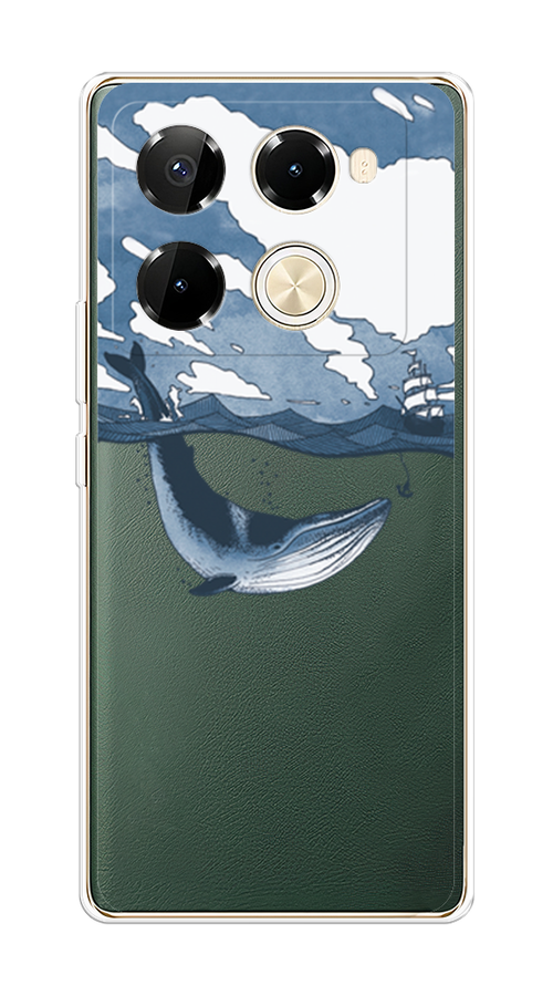 

Чехол на Infinix Note 40 Pro 5G/Note 40 Pro Plus "Большой кит", Синий, 3106050-1