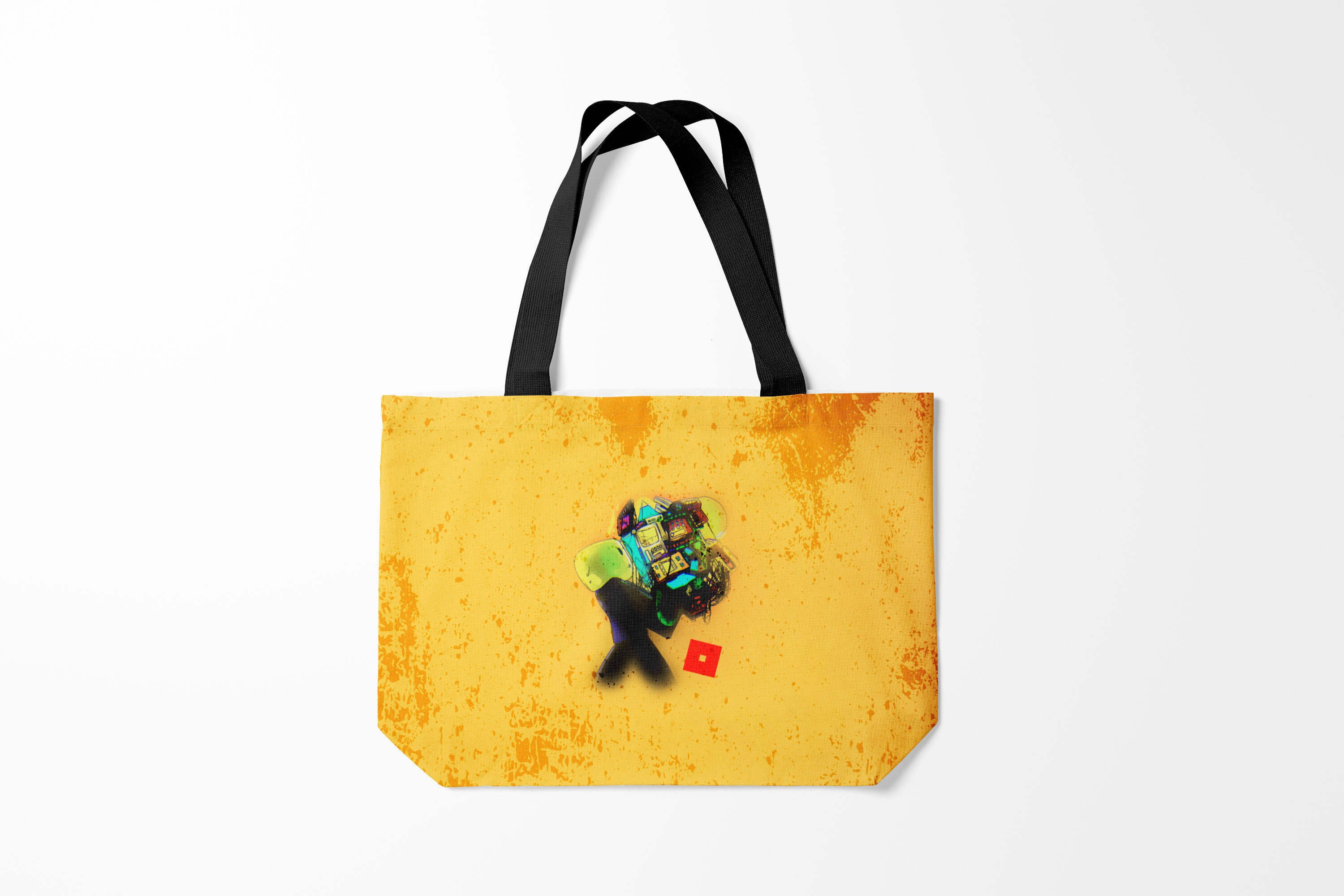 

Сумка шoппер унисекс Burnettie Roblox Grunge ART, желтый, Roblox Grunge ART