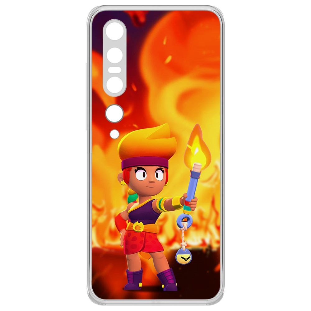 

Чехол-накладка Brawl Stars-Амбер для Xiaomi Mi 10, Прозрачный