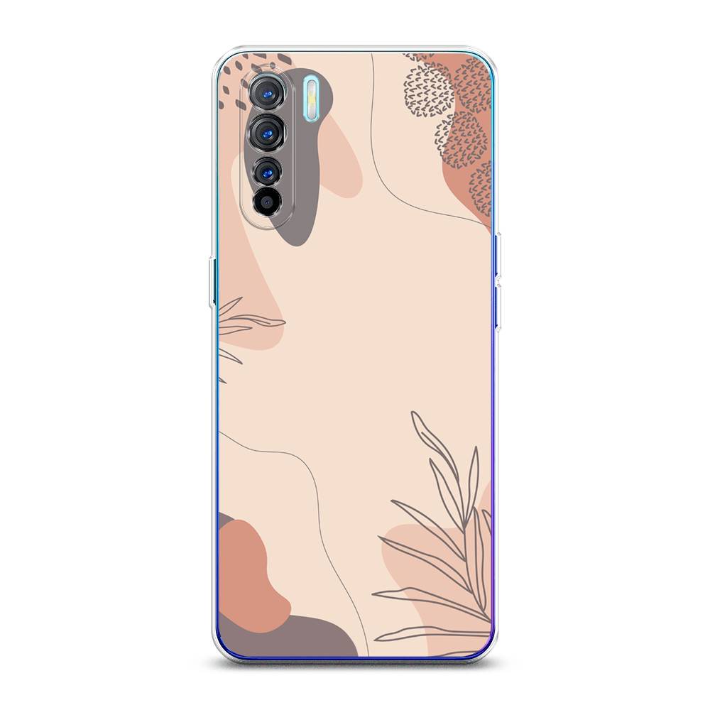 

Чехол на Oppo A91 "Нюдовые тона", Коричневый;серый, 252450-4