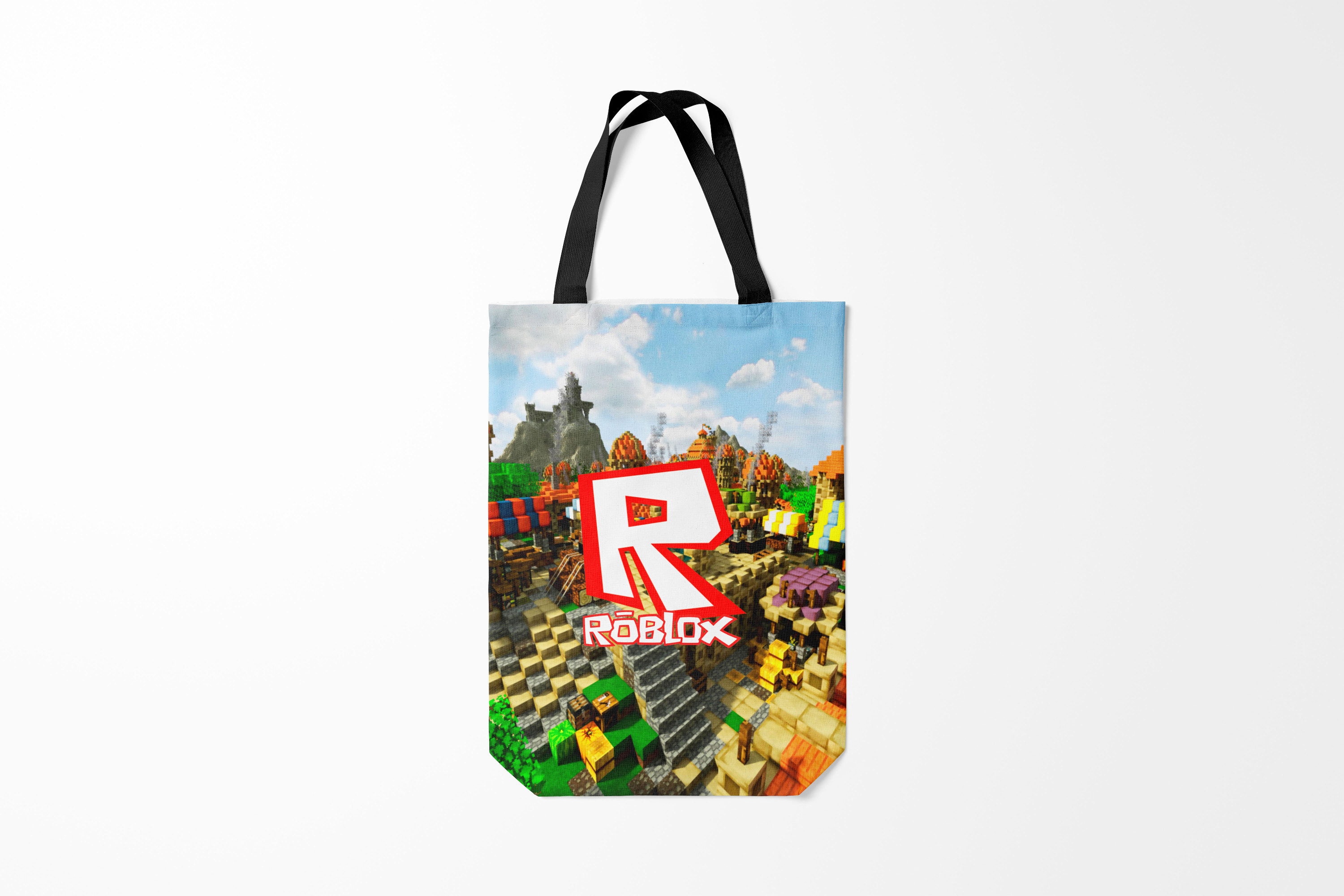 

Сумка шoппер унисекс Burnettie Roblox, синий, Разноцветный, Roblox