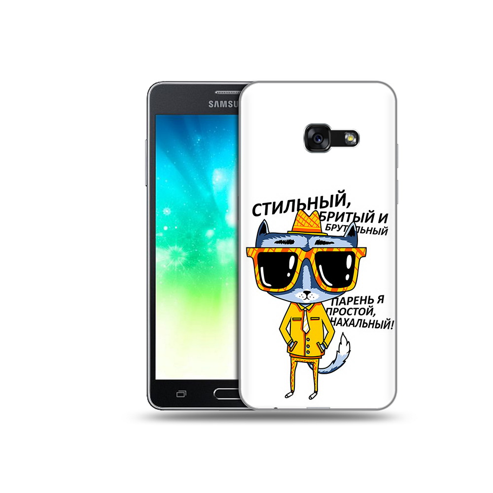 

Чехол MyPads Tocco для Samsung Galaxy A3 (2017) стильный кот (PT51197.565.625), Прозрачный, Tocco