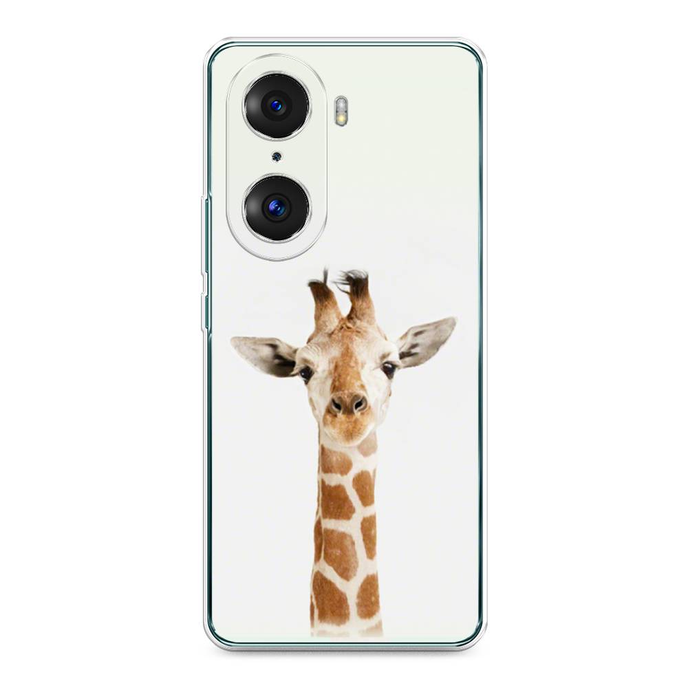 

Чехол на Honor 60 Pro "Любопытный жираф", Бежевый;коричневый, 6106750-1