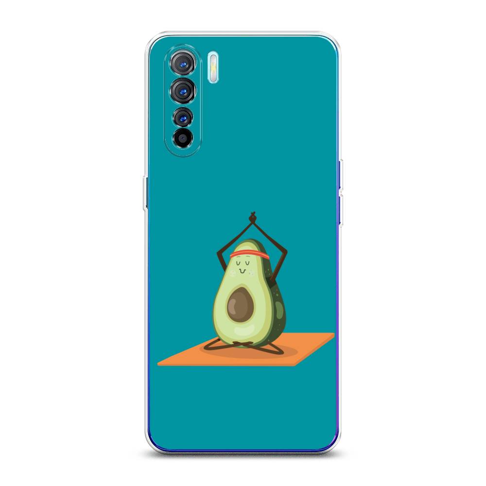 

Чехол на Oppo A91 "Расслабься с авокадо", Голубой, 252450-6