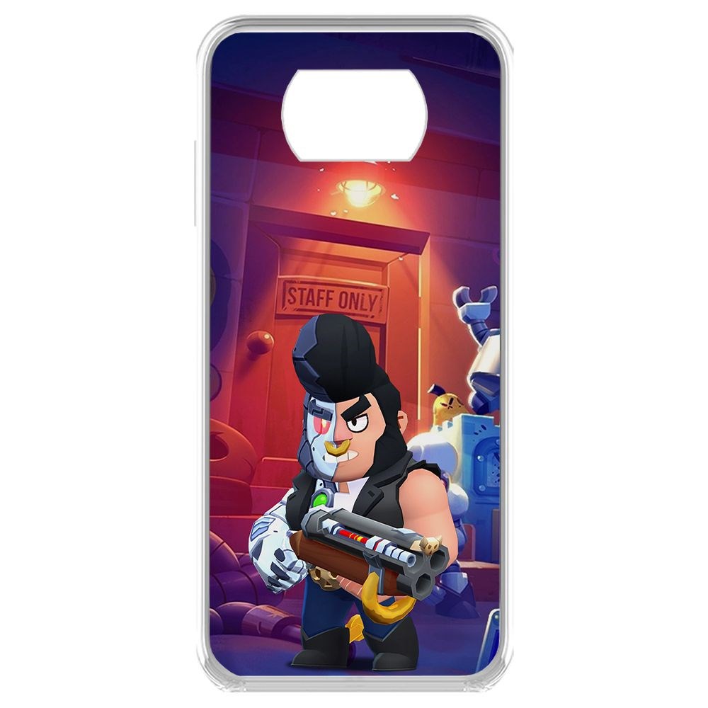 

Чехол-накладка Brawl Stars-Б-800 для Poco X3 Pro, Прозрачный