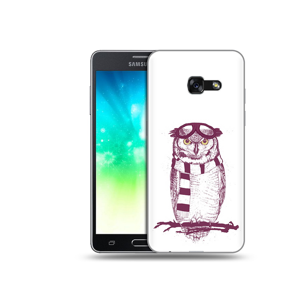 

Чехол MyPads Tocco для Samsung Galaxy A3 (2017) сова-летчик (PT51197.565.612), Прозрачный, Tocco