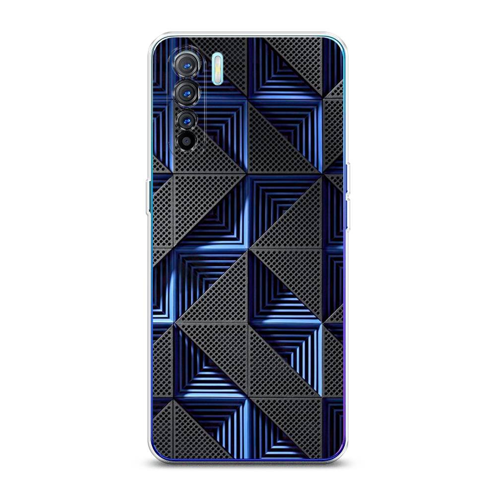 

Чехол на Oppo A91 "IBM", Серый;синий, 252450-3