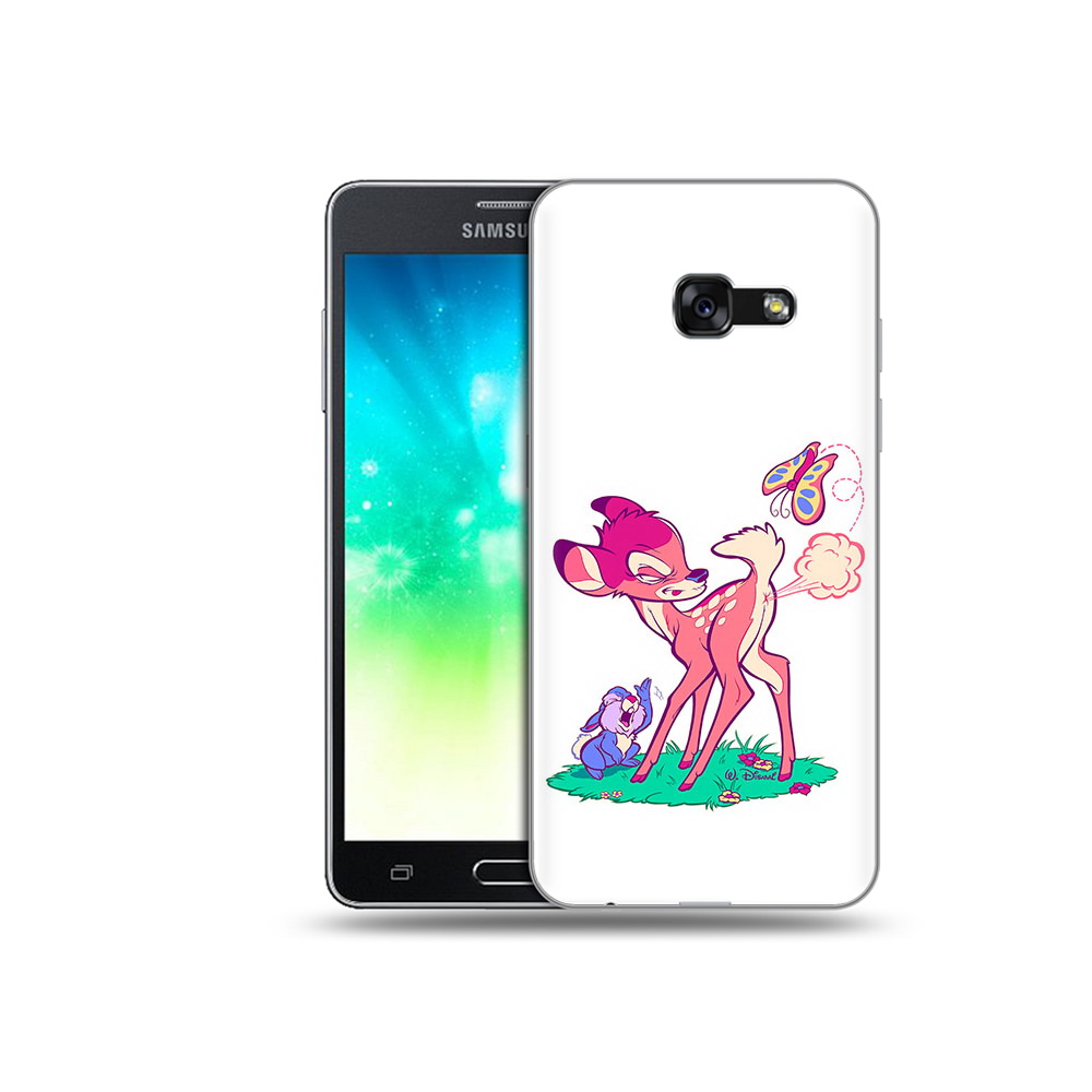 

Чехол MyPads Tocco для Samsung Galaxy A3 (2017) смешной олененок (PT51197.565.610), Прозрачный, Tocco