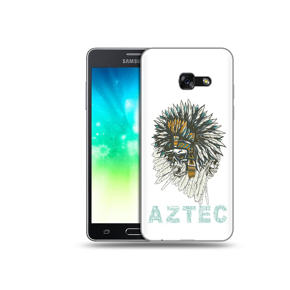 

Чехол MyPads Tocco для Samsung Galaxy A3 (2017) скелет индеец (PT51197.565.602), Прозрачный, Tocco