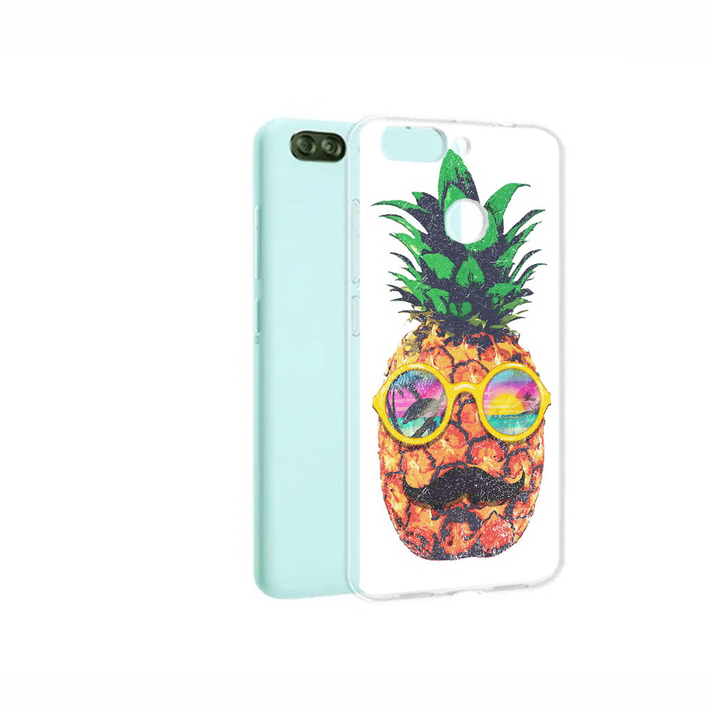 

Чехол MyPads Tocco для ZTE Blade V9 Vita прикольный ананас с лицом (PT136572.445.556), Прозрачный, Tocco