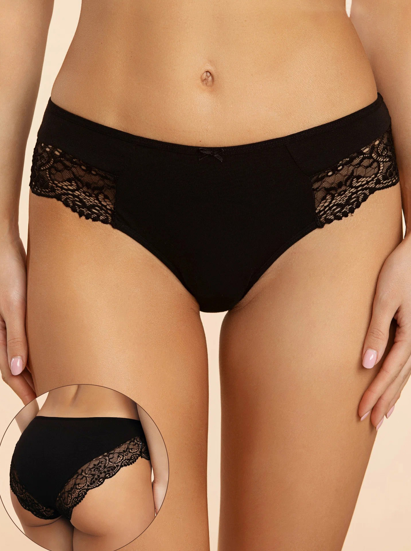 

Трусы женские ALLA BUONE 101458-10 черные 2XL, Черный, 101458-10